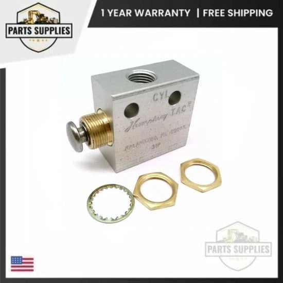 31P Humphrey TAC 3/2 Push Button Valve for (0-125 PSI)