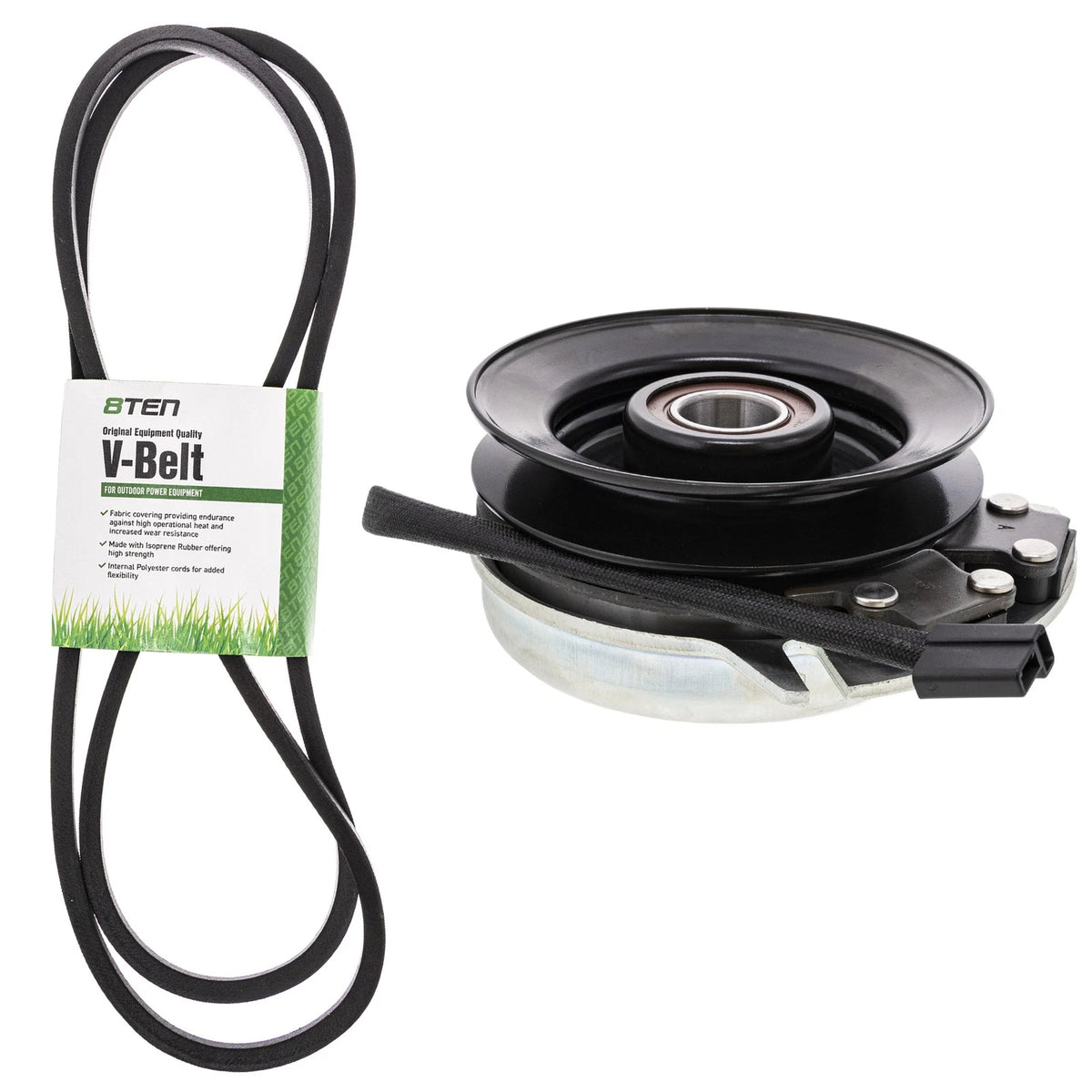 Electric PTO Clutch & Belt Kit for Husqvarna YTH1542 (145028, 532145028)