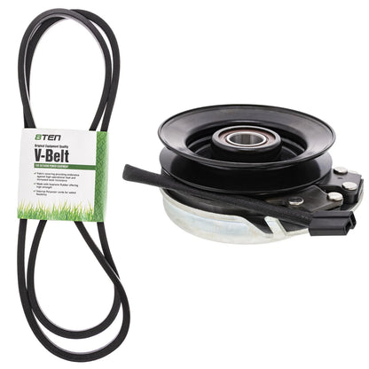 Electric PTO Clutch & Belt Kit for Husqvarna YTH1542 (145028, 532145028)