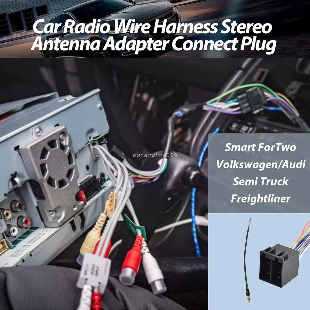 Radio Wire Harness Antenna Adapter for Porsche Cayenne (2003–2010)