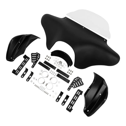 Batwing Fairing Windshield Hardware Kit - Matte Black for Harley Touring