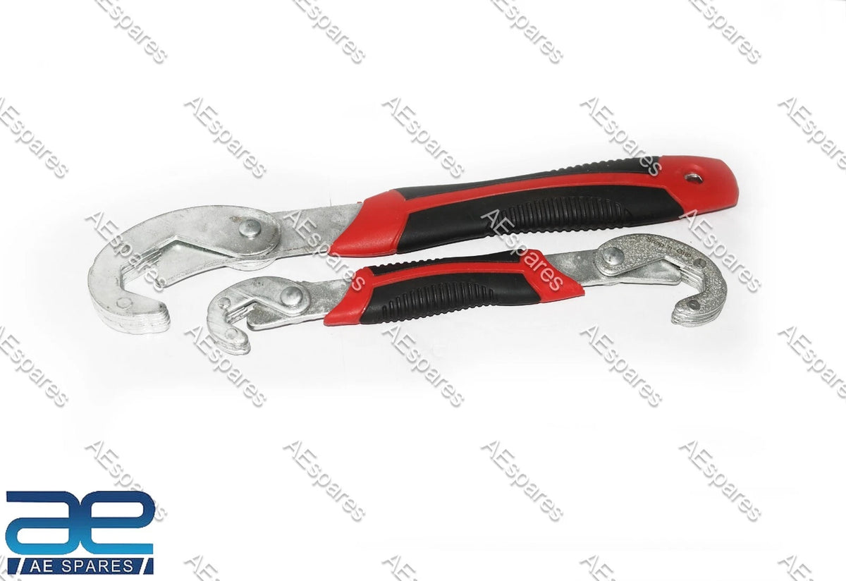 Adjustable Multi Purpose Wrench Spanner Tool Set of 2 for Universal Use
