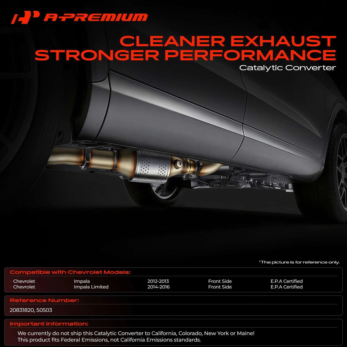 Front Catalytic Converter for Chevy Impala (2012–2013) 679-539
