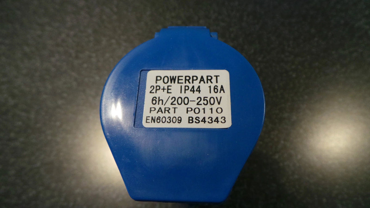 16 Amp Blue 240 Volt Socket for Caravan/Motorhome (PO110)