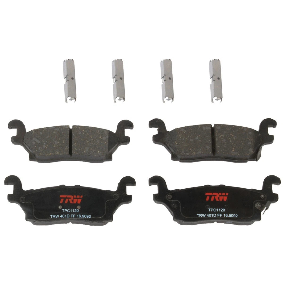 2X TRW Brake Pad Sets TXC1120 for Hummer H3T H3 (2006–2010) Rear