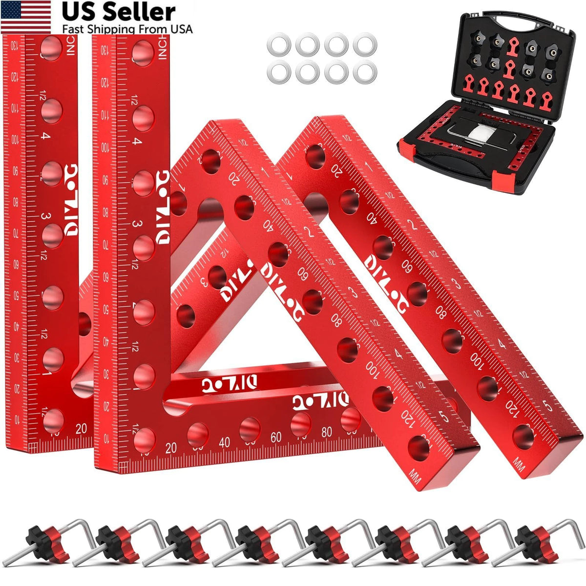 4X Corner Clamp for Woodworking 90 Degree