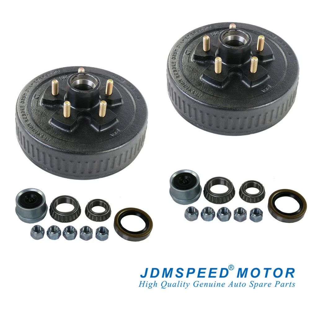 Complete Kit Electric Brake Hub Drums for Trailer 5 on 5" Axle (3500 lb) Z292-5-5102