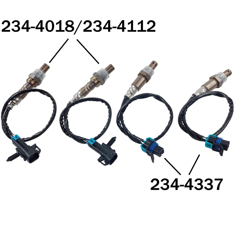 4X Oxygen O2 Sensor for Chevy GMC Sierra 1500 (2006–2007) 234-4018, 234-4087, 234-4112, 234-4285, 234-4337
