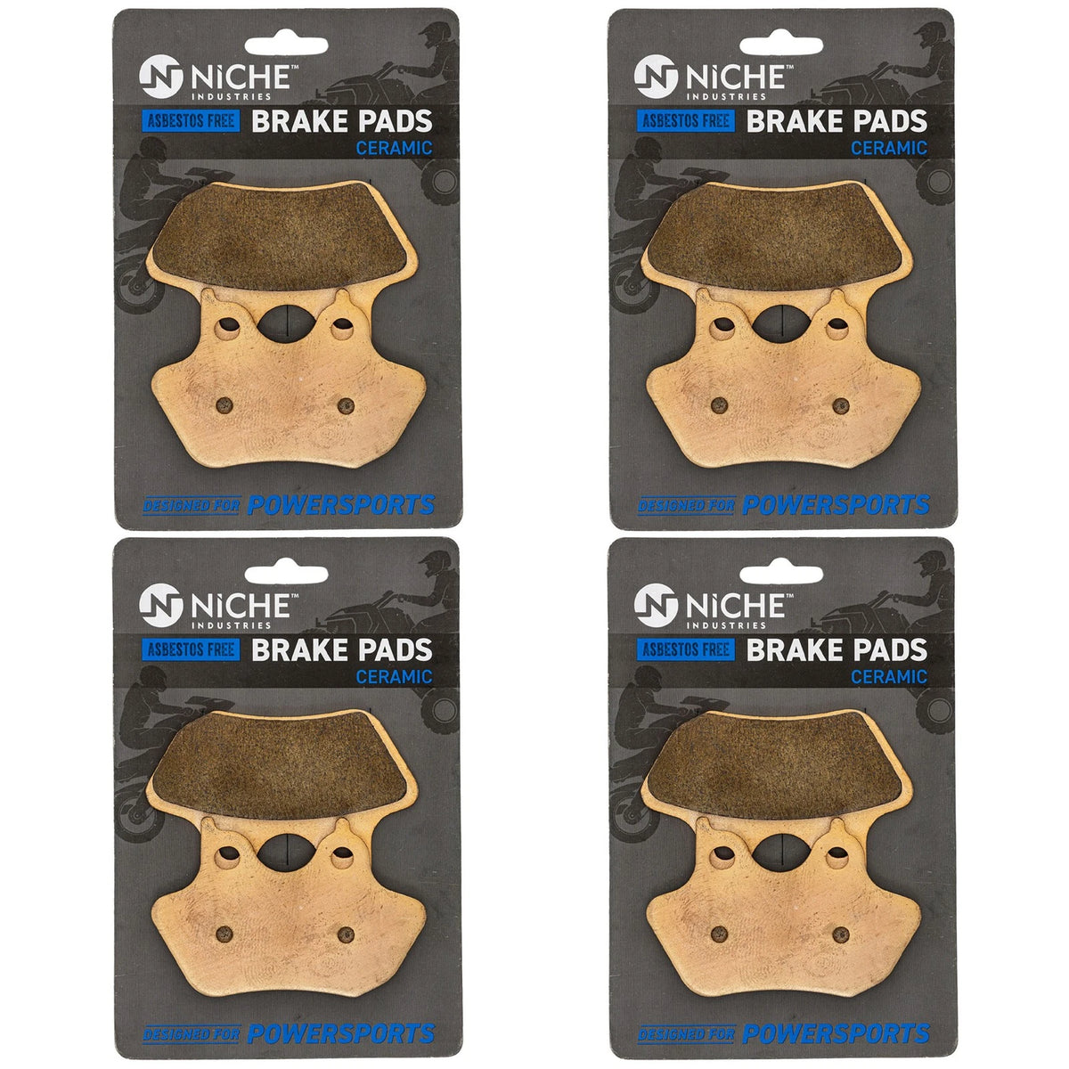 Set of 4 Brake Pads for Harley-Davidson Street Glide (519-KPA2720D, 44082-00E)