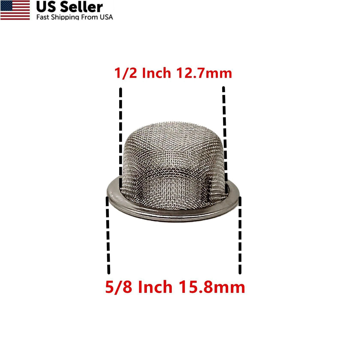 60pcs Pipe Screens for Various Applications (0.5 Inch)
