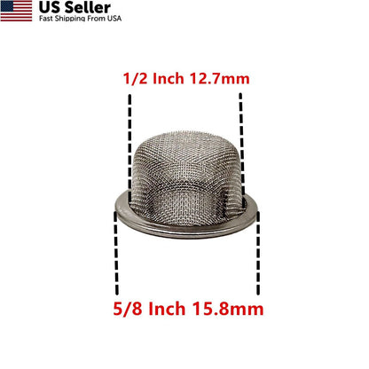 60pcs Pipe Screens for Various Applications (0.5 Inch)
