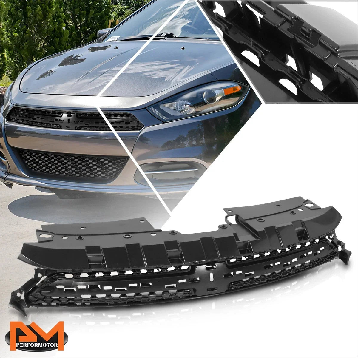 Upper Grille Shell Honeycomb Mesh for Dodge Dart (2013-2016)