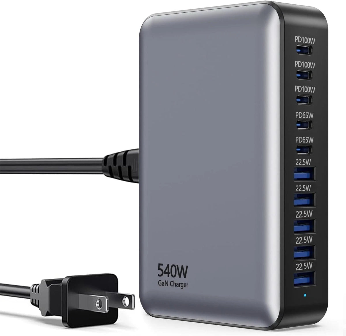 10-Port USB C Charger Block for Multi-Device Charging (No Specific Years)