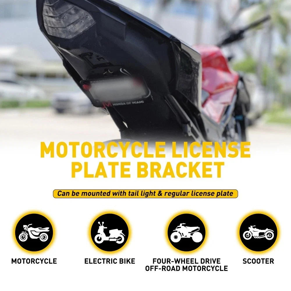 License Plate Holder for Motorcycle