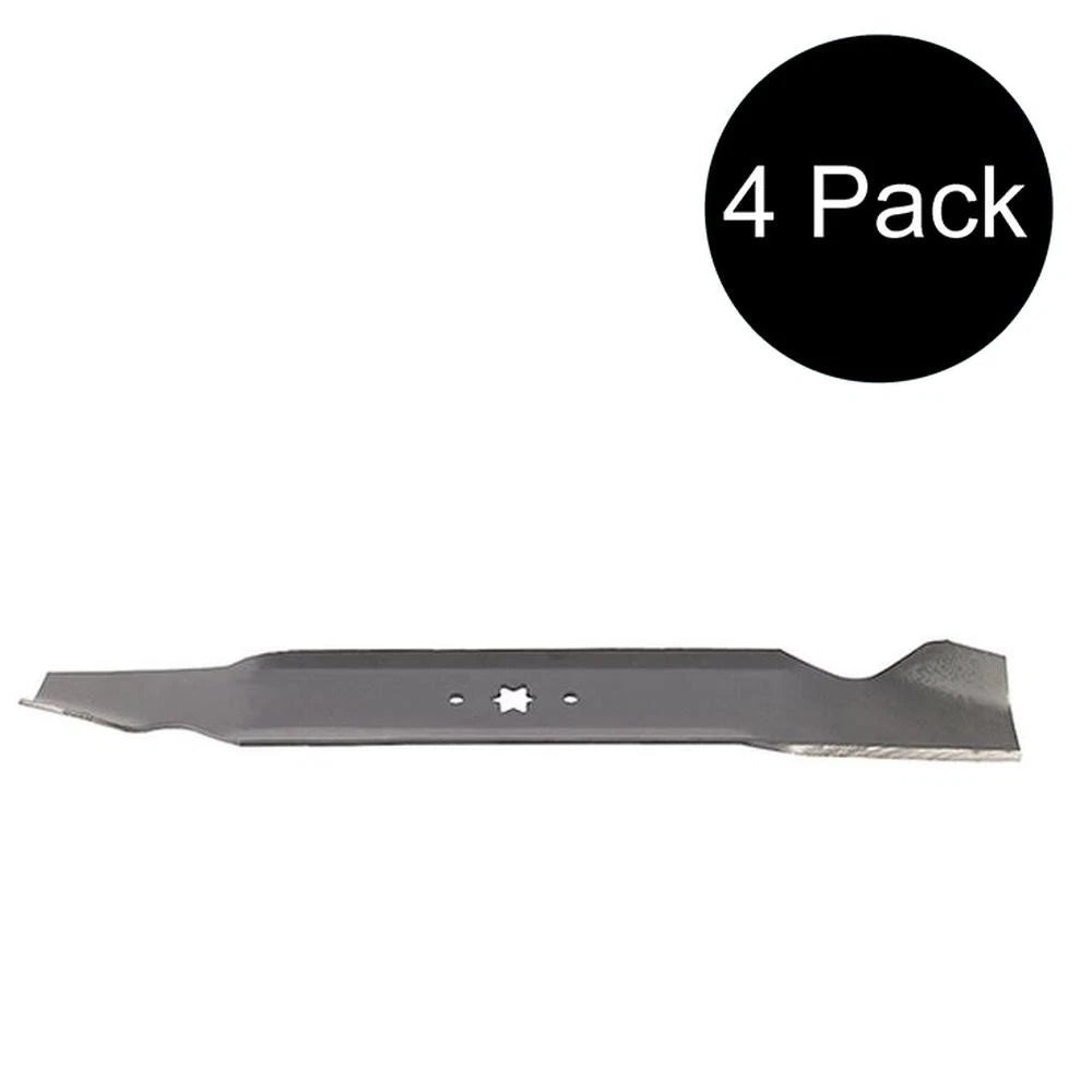 Set of 4 Hi Lift Standard Mower Blades for Troy Bilt (Fits 742-0656)