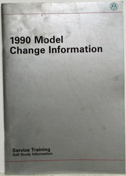 Service Training Publication for VW Model Change Information (1990)