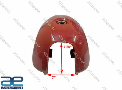 Fuel Tank for Royal Enfield GT Continental 535cc (2013–2017) Red