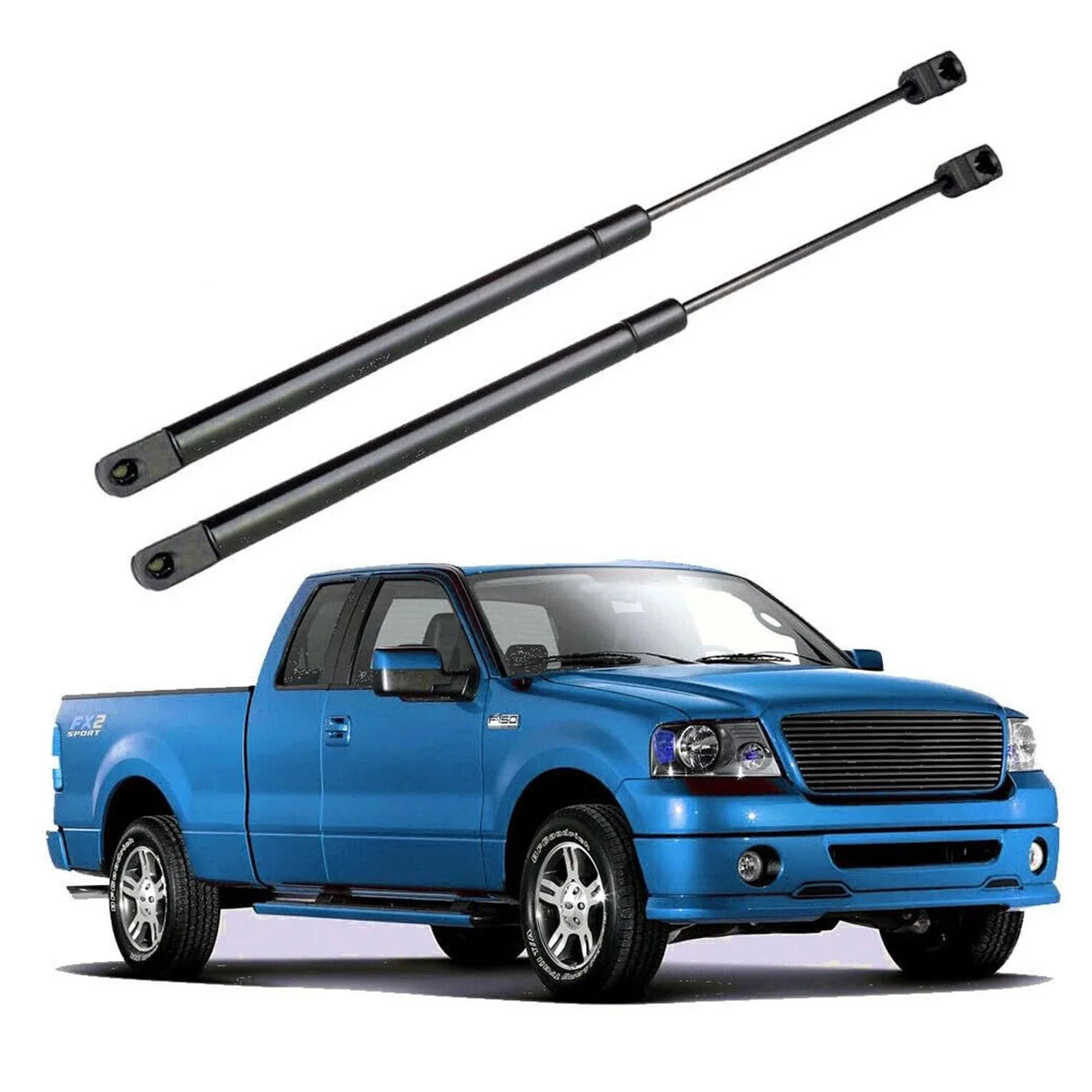 Hood Strut Pair - Gas Springs for Ford F-150 2004-2008