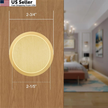 2X Dummy Door Knobs for Satin Brass (Interior)