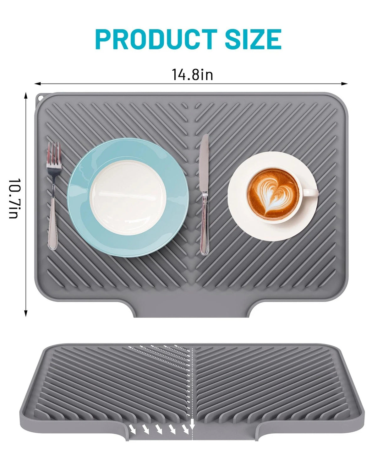 Dish Drying Mat for Kitchen Counter (No Year Range Provided)