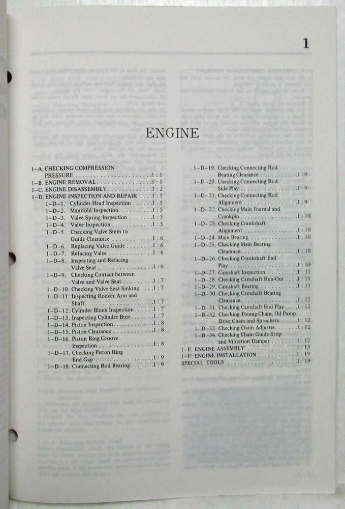 Service Shop Repair Manual for Mazda B2000 Pickup Truck (1979–1980)