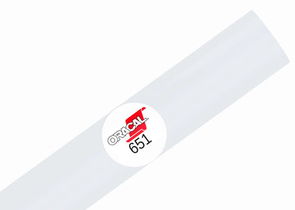 12" x 10' Glossy Permanent Vinyl for Crafting (White)