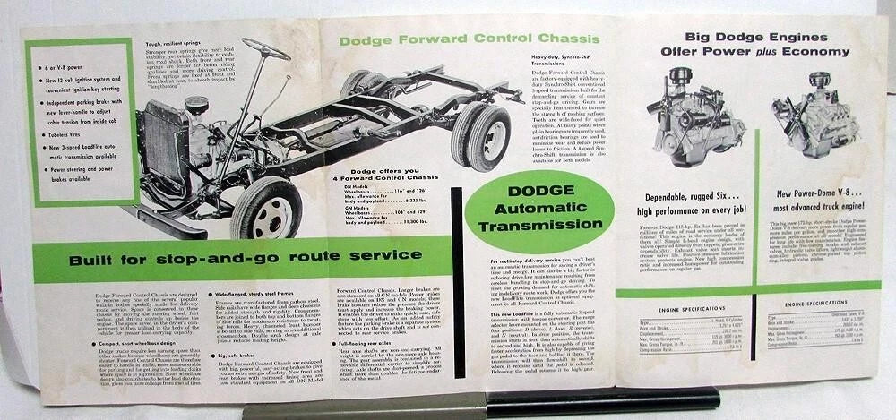 Fwd Control Chassis for Dodge Truck 1 Ton & 1.5 Ton (1956)