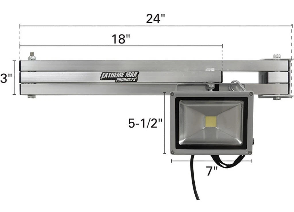 Adjustable Aluminum Swing Arm LED Work Light for Extreme Max 5001.6065