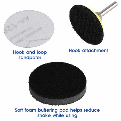 100pcs 2 Inch Sanding Discs Pads Hook & Loop for
