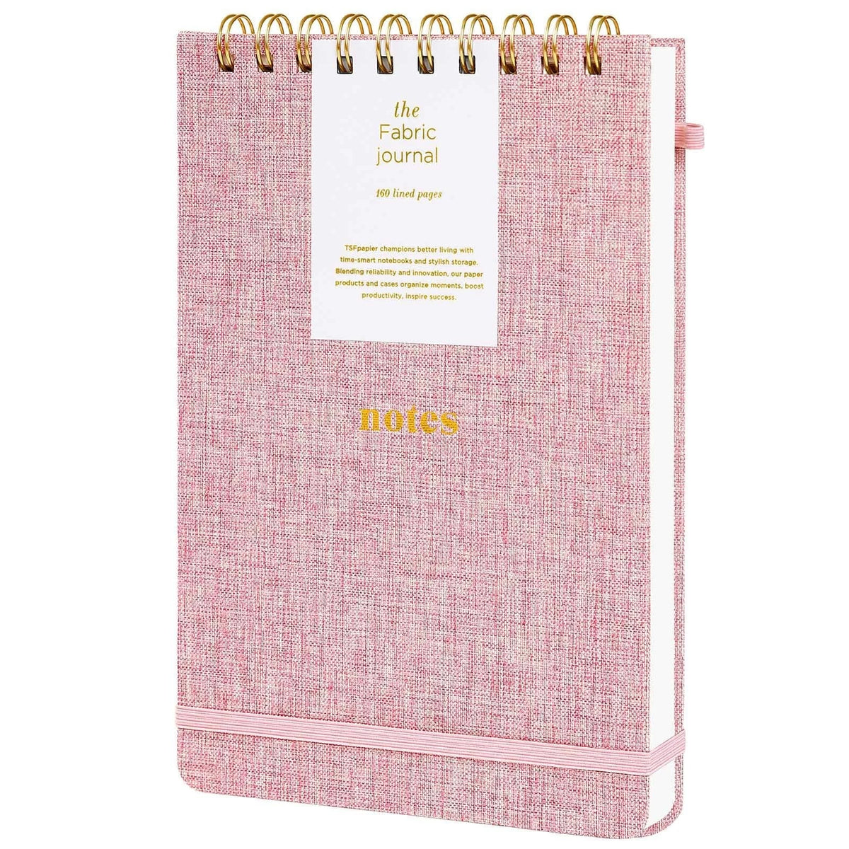 A5 Top Spiral Notebook - Hardcover Journal 160 Pages 100 GSM