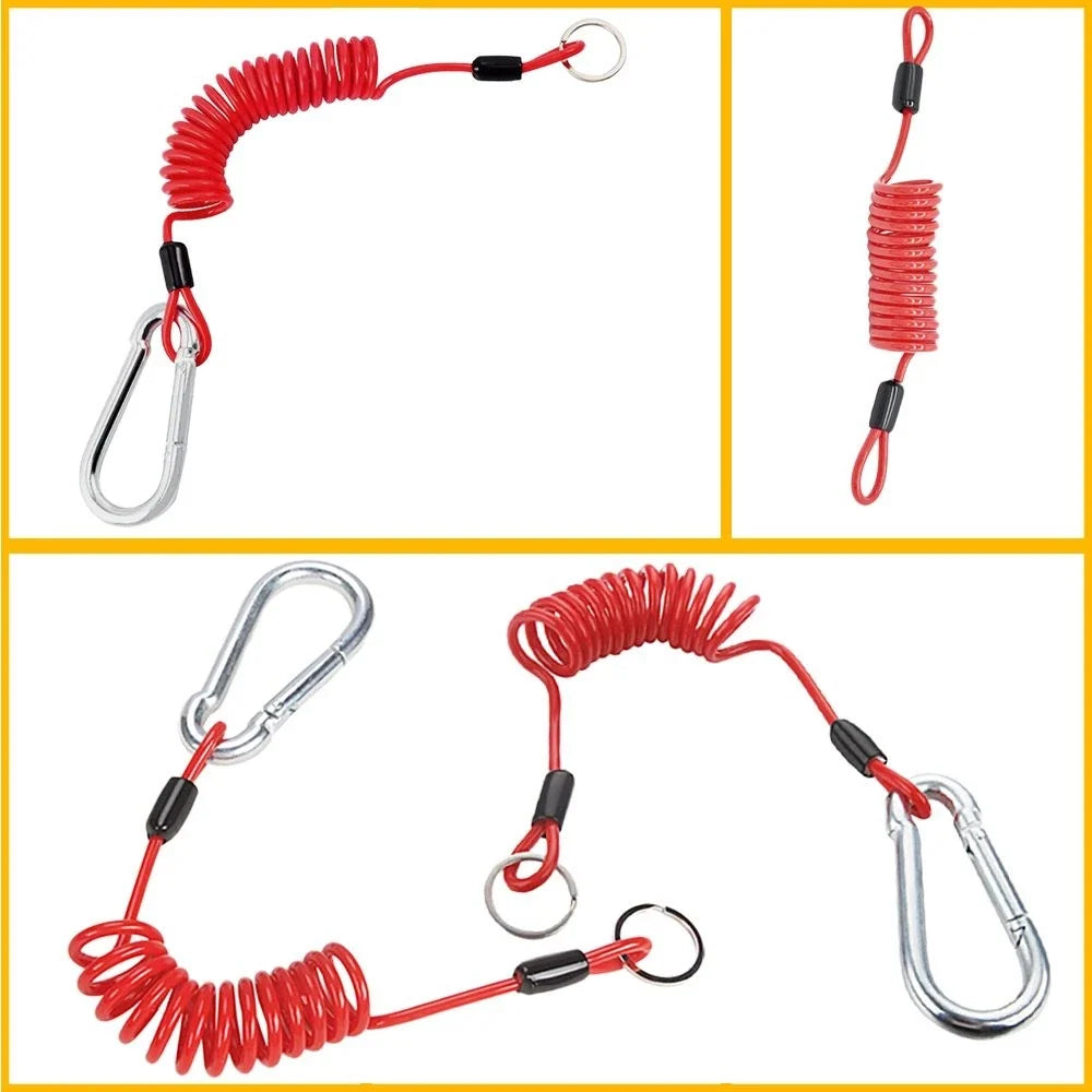 4' Breakaway Trailer Cable & 6' Safety Coiled Cable for RVs