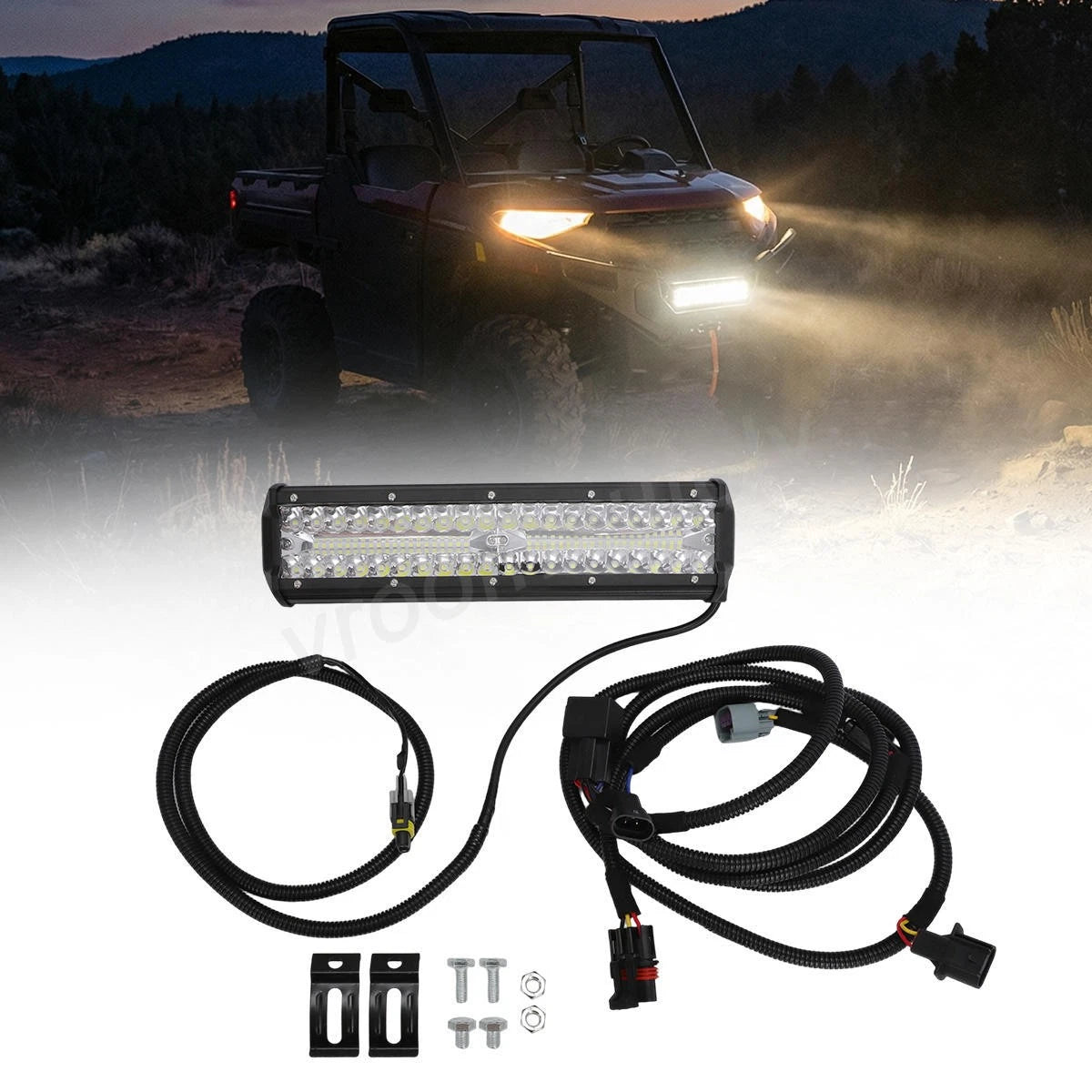12" Front Bumper Light Bar for Polaris Ranger 1000 XP/1000 Crew (2025+)