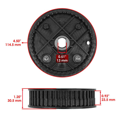 Sprocket Pulley for Exmark Toro TurfMaster TimeMaster S-Series (PY497+PY497)