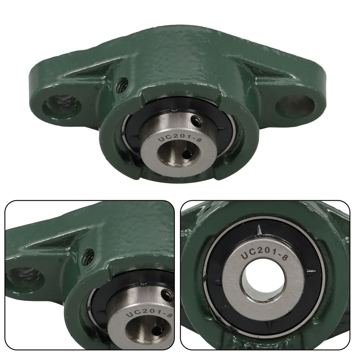 10PCS UCFL201-8 Pillow Block Bearing 1/2" Hole 2-Bolt for