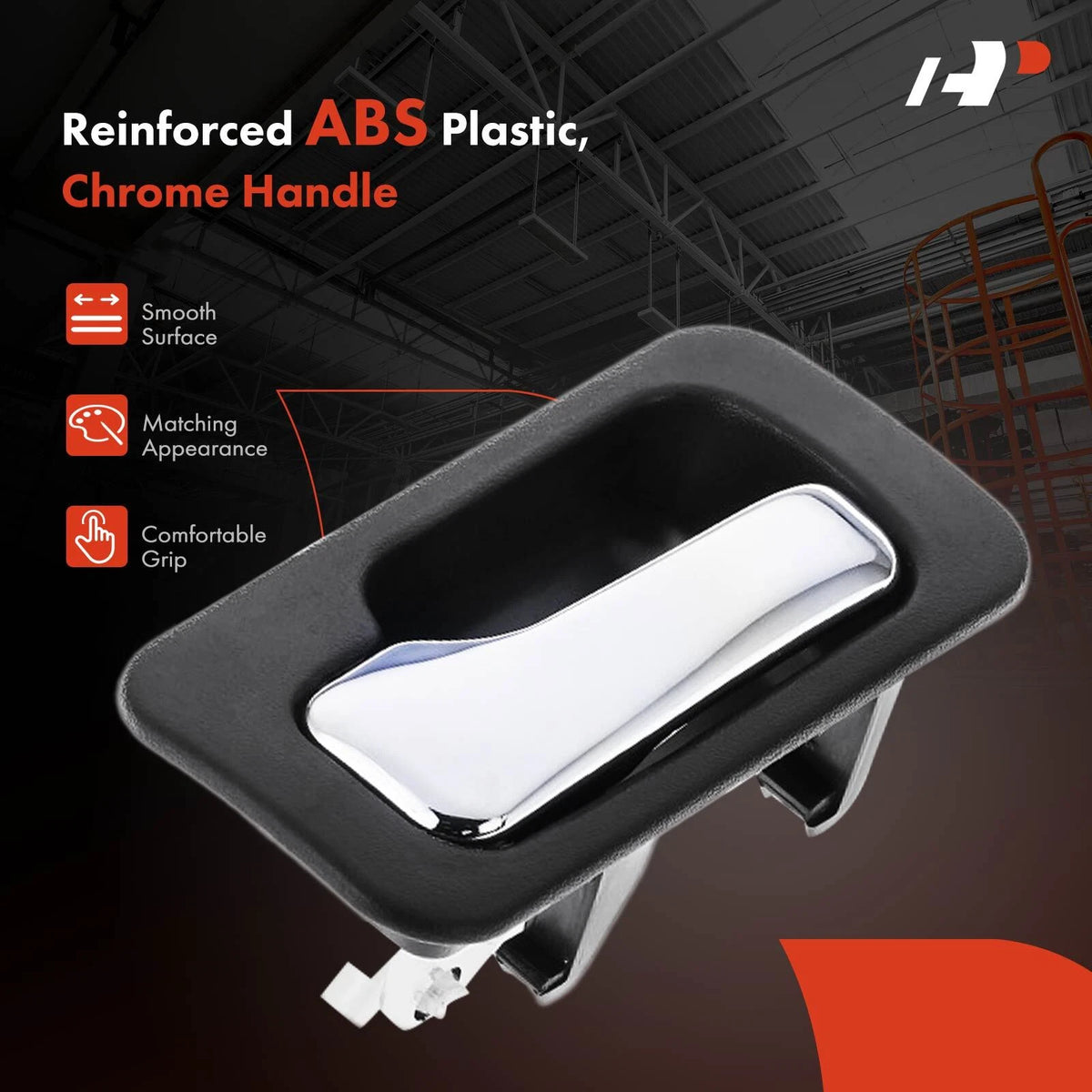 Rear Left Chrome Interior Door Handle for Honda Accord (1990–1993) 72660-SM4-003Z-G, 72660SM4003ZG, 92443