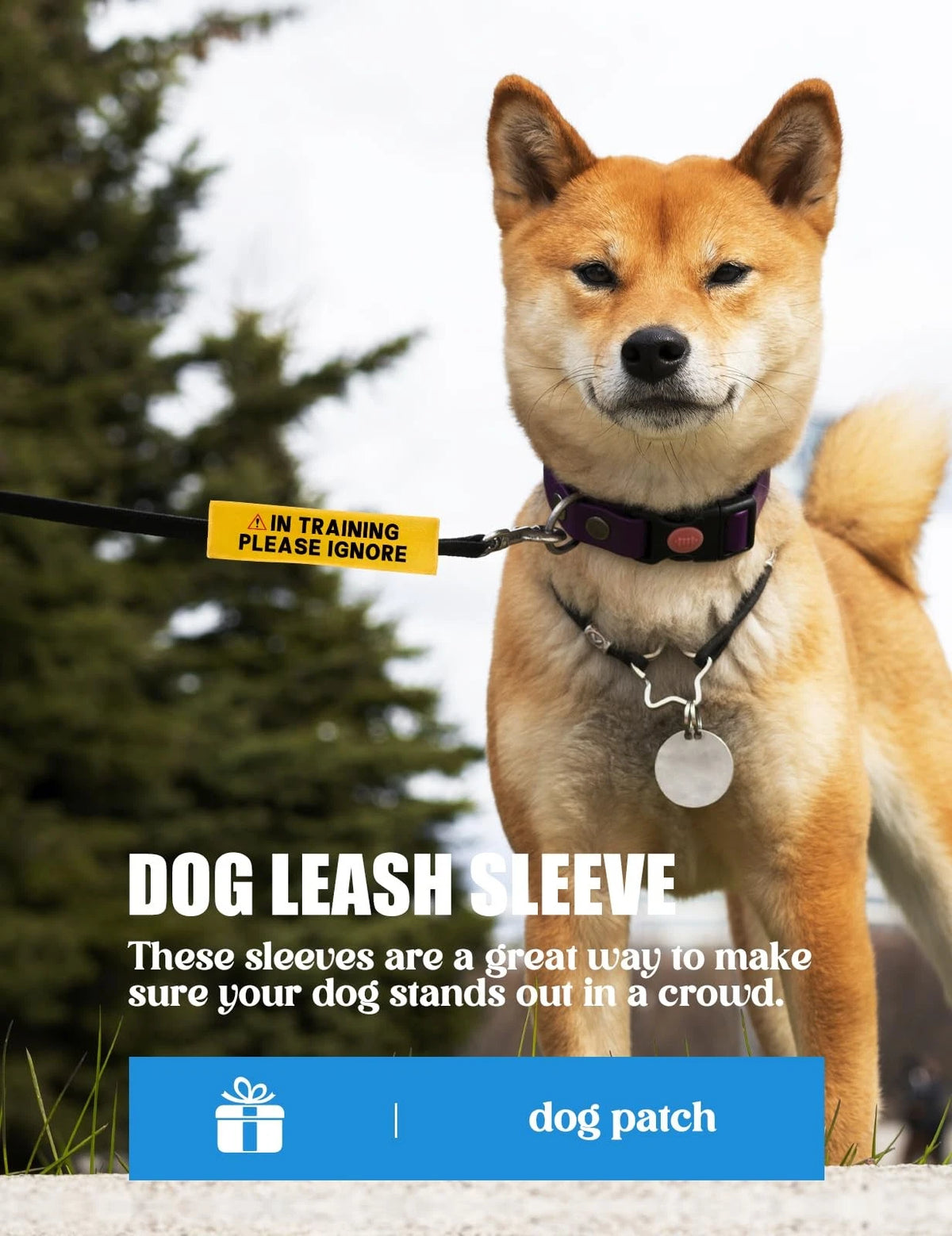 Leash Sleeve for Dog Alert ID Pat (Training)