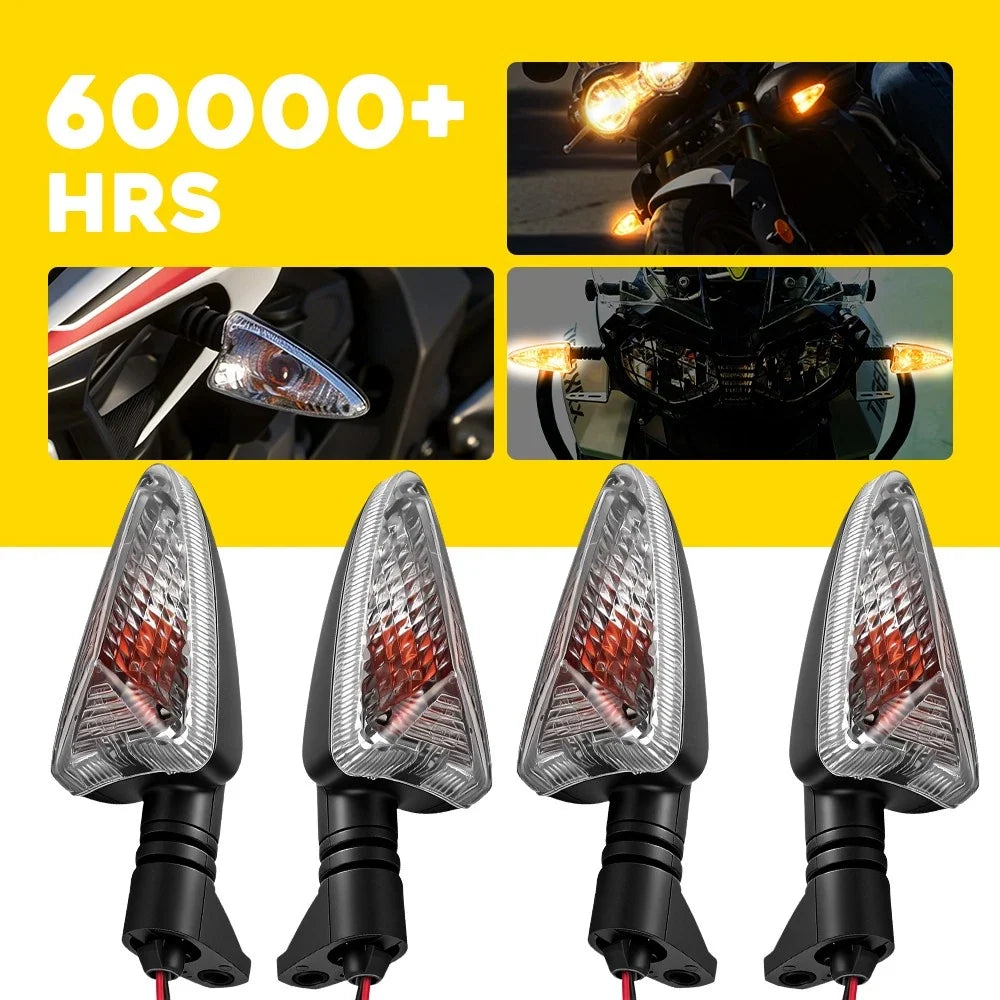 Turn Signal Indicator Light Set (4) Amber for Speed Triple 2008-2017