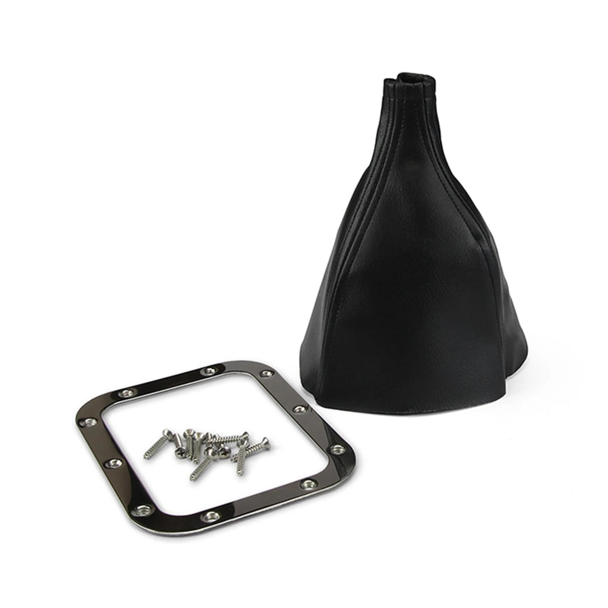Lokar 70-FMB Rectangular Floor Mount Shifter Boot for Universal Fit (1970–Present)