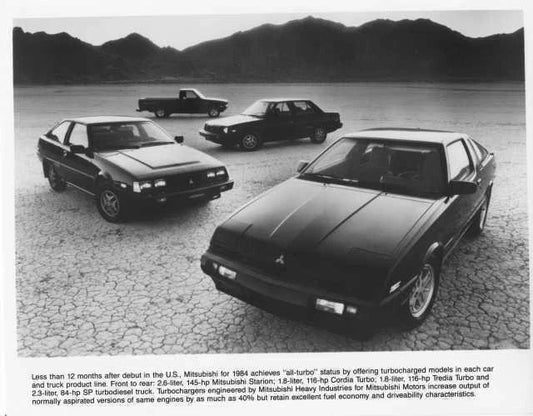 Press Photo for Mitsubishi All Turbo Line (1984)