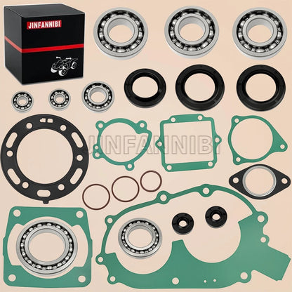 Engine Bearing Seals Rebuild Kit W/Gasket for Polaris Sportsman/Scrambler (400)