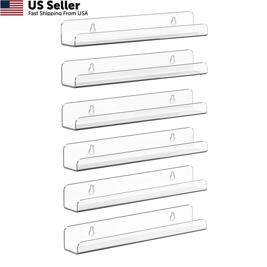 Set of 6 Vinyl Record Shelves for 12-Inch Records