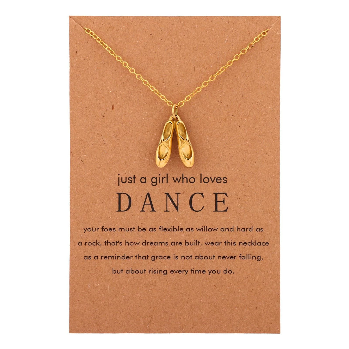 Gold Pendant Necklace for Adjustable Chain (1 Unit)