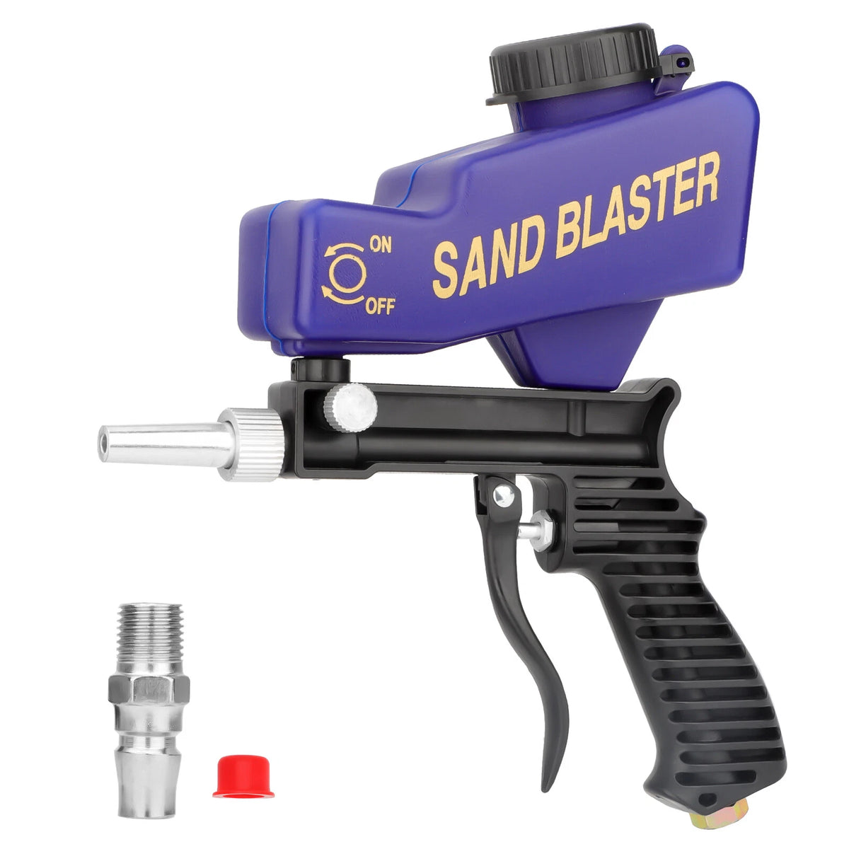 Portable Air Gravity Feed Sandblasting Gun for Handheld Paint/Rust Removal