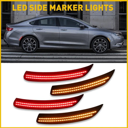 Amber LED Side Corner Marker Lights Set for 2011-2014 Chrysler 200