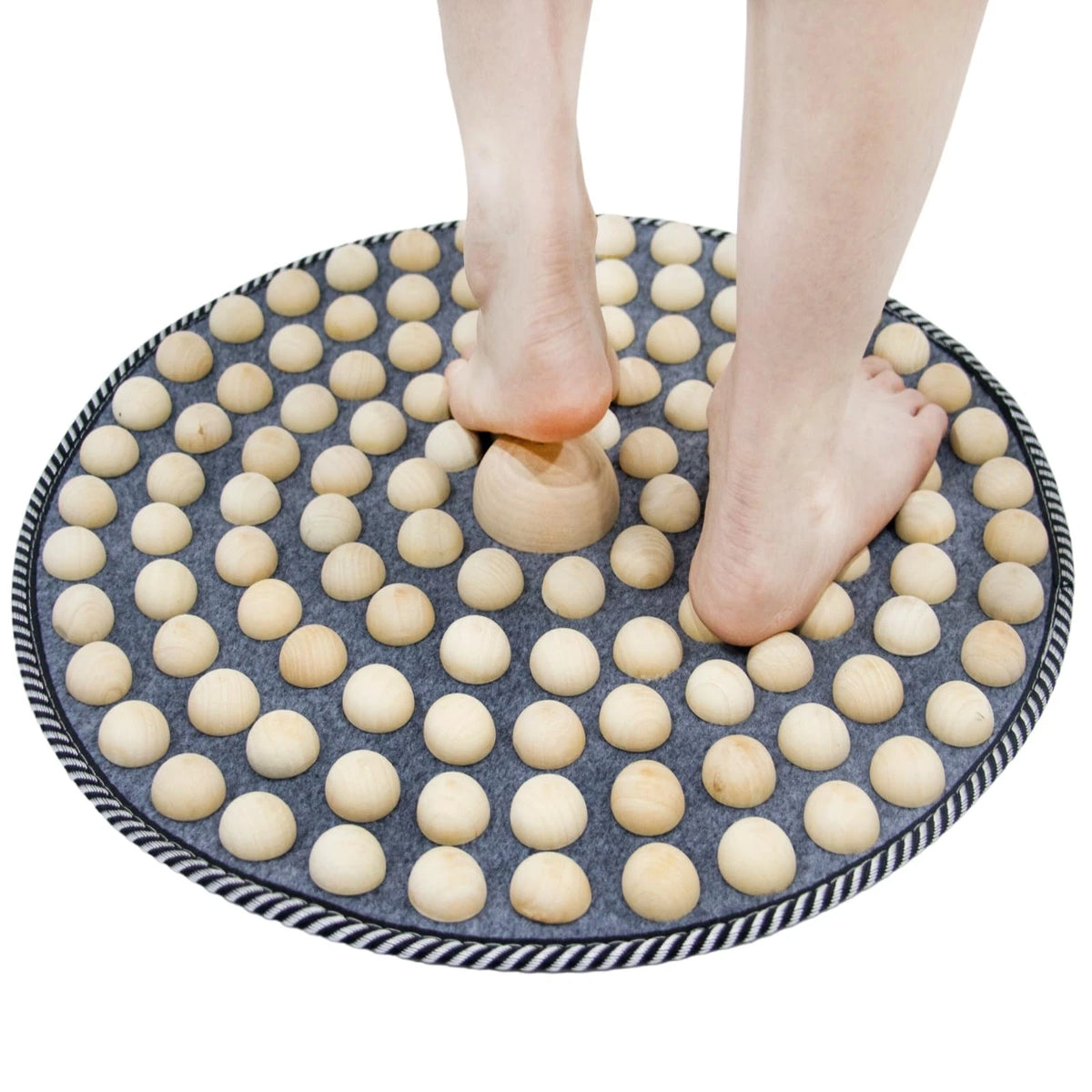 Wood Foot Acupressure Mat for Feet Relaxation (No Part Numbers)
