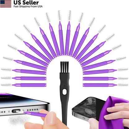 Cleaning Kit for USB C Charging Port - Purple
