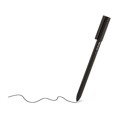 12X Fine Point 0.7mm Ballpoint Stick Pens for Office Use (Black)