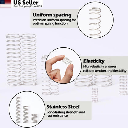 185 Pcs Compression Springs Assortment 0.197" x 0.394"