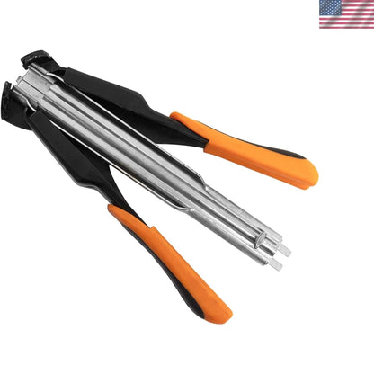 16-Gauge Hog Ring Pliers Set with 100 C-style Staples for Automotive Use