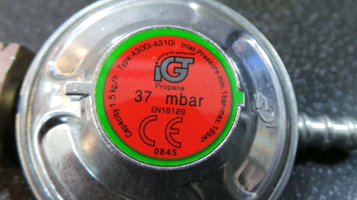 Propane Gas Regulator for Caravan Motorhome BBQ (37 mbar)